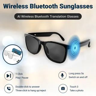 HY-C8 AI Wireless Bluetooth Translation Glasses